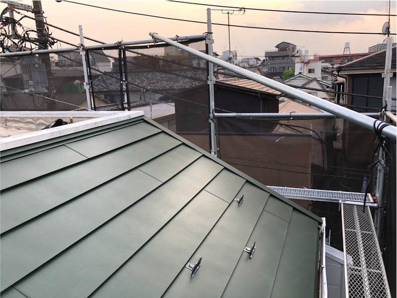 板橋区の屋根リフォームの施工後の様子