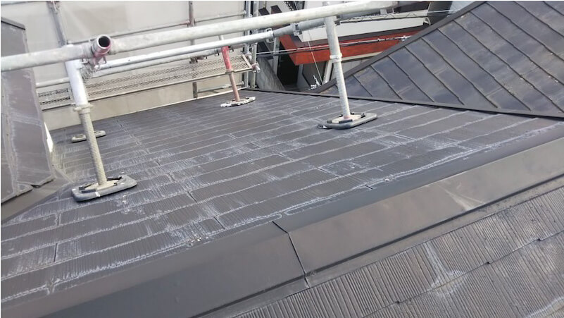 江戸川区の屋根カバー工法の施工前の様子