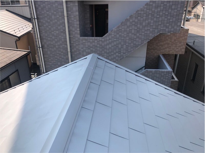 墨田区の屋根リフォームの施工後の様子