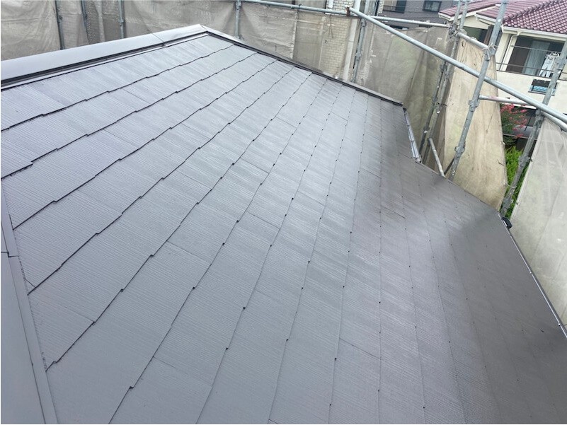 浦安市の屋根塗装の施工後の様子