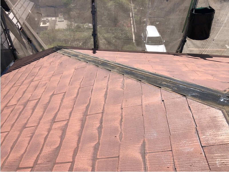 浦安市の屋根塗装の棟板金の撤去