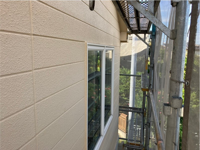 市川市の屋根塗装の外壁塗装の施工後の様子