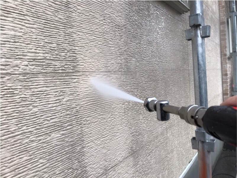 市川市の外壁塗装の高圧洗浄