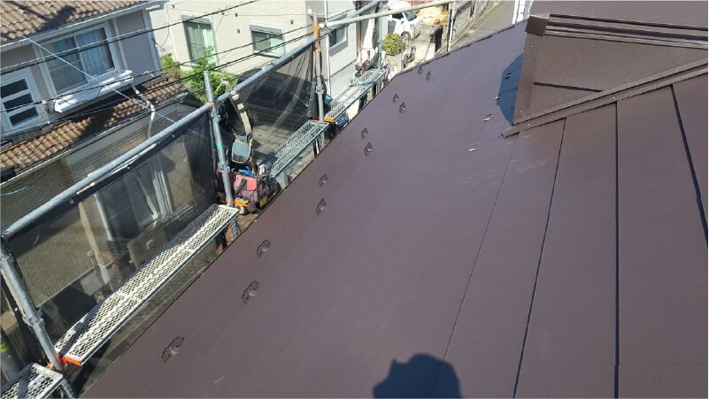 松戸市の屋根リフォームの施工後の様子