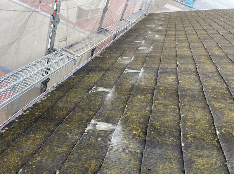 八千代市の屋根リフォームの雪止め金具の撤去
