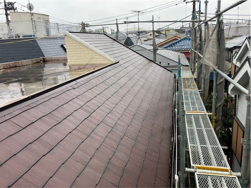 世田谷区の屋根リフォームの施工前の様子