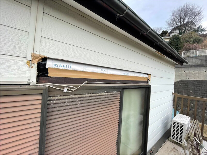 横浜市の屋根修理の防水シートの設置