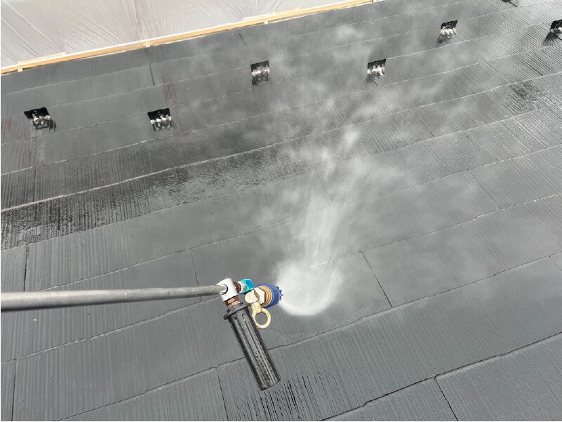 練馬区の屋根塗装の高圧洗浄