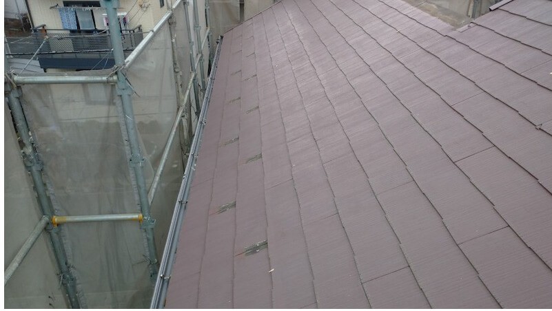 松戸市の屋根カバー工法の施工前の様子