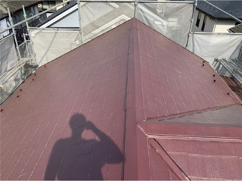 松戸市の屋根リフォームの施工前の様子