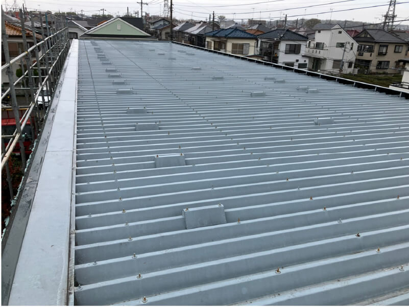 東大和市の屋根塗装の施工前の様子
