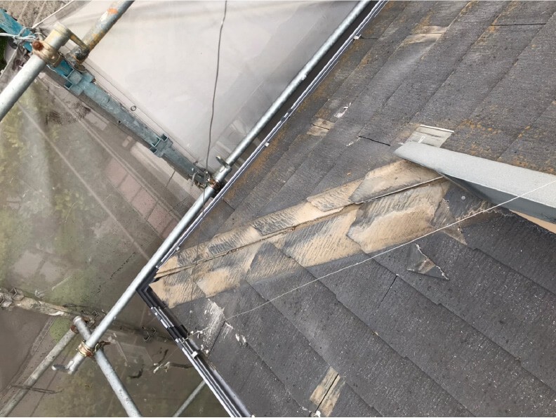 埼玉県さいたま市の屋根リフォームの棟板金の撤去