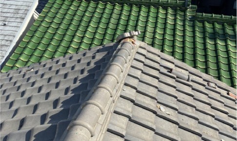 足立区の屋根リフォームの施工前の様子