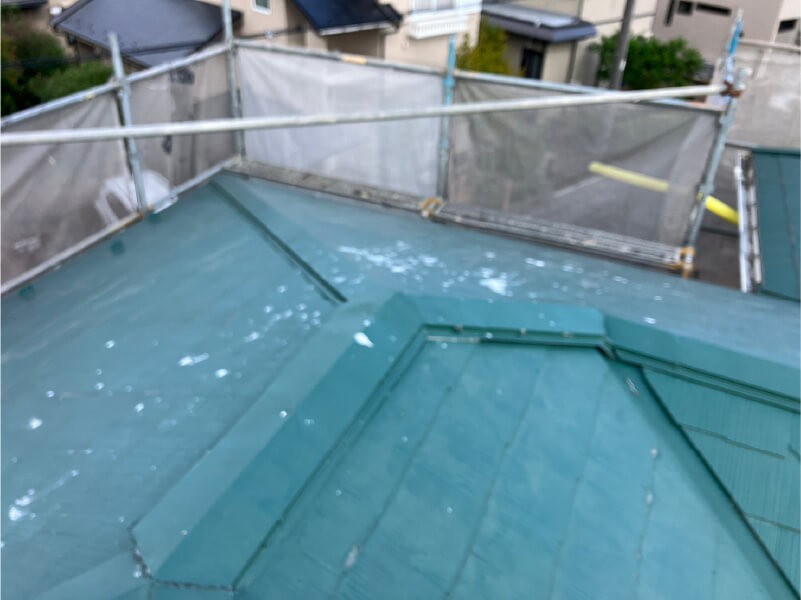 久喜市の屋根リフォームの施工前の様子
