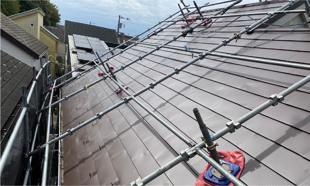 立川市の屋根リフォームの施工事例