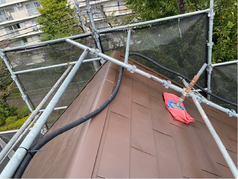 立川市の屋根リフォームの施工後の様子