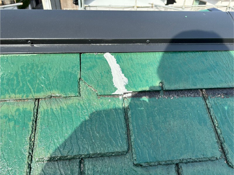 稲毛区の屋根塗装の屋根材の補修