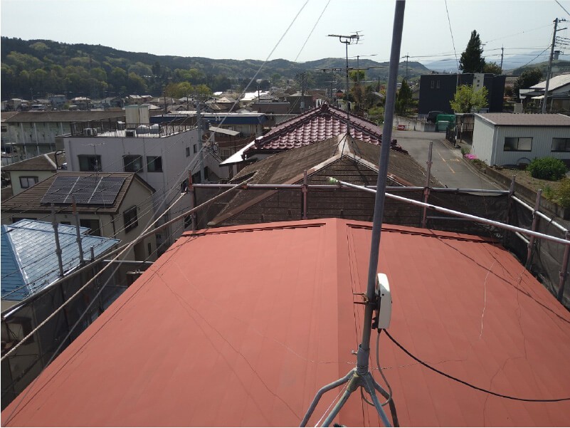 飯能市の屋根塗装の下塗り